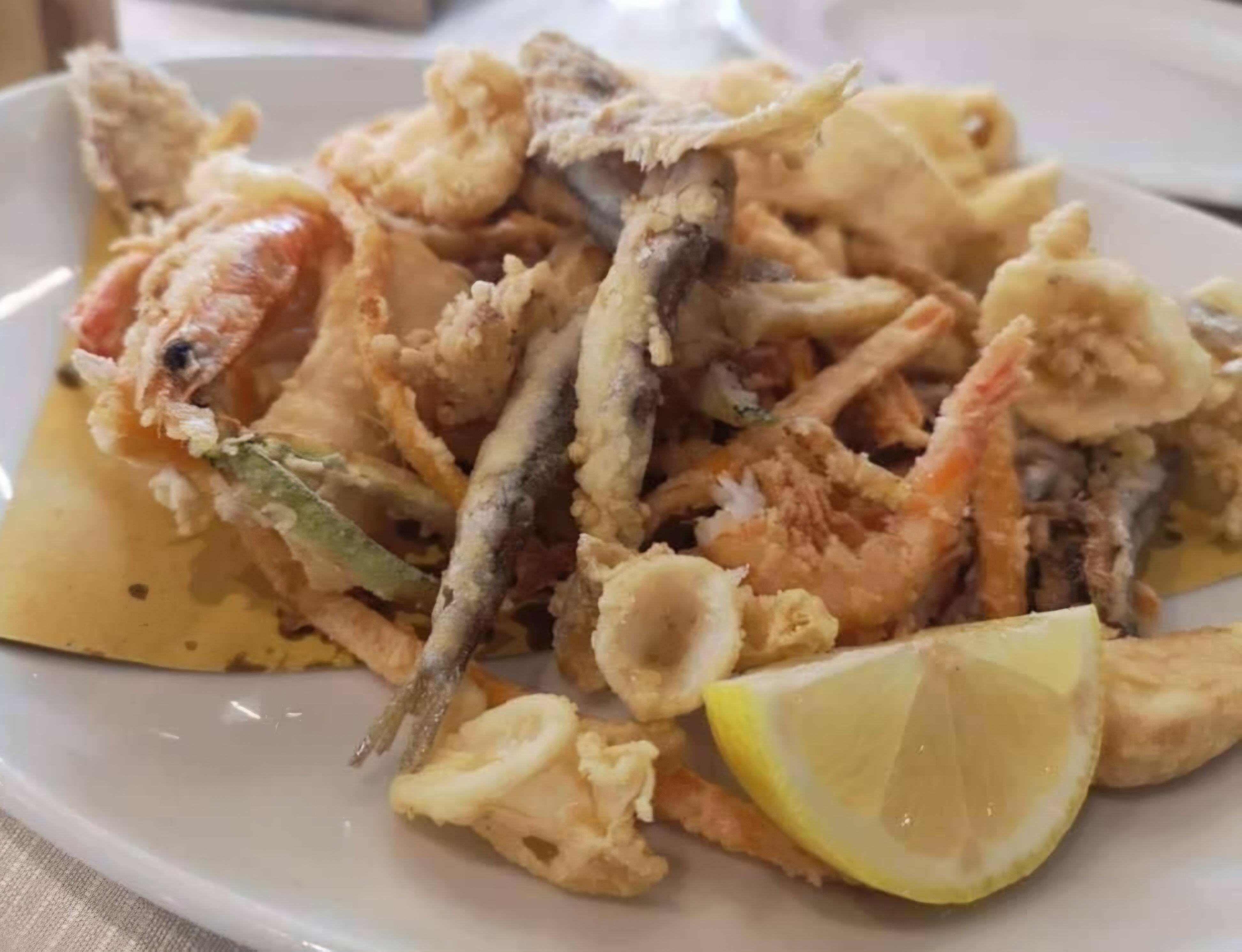 Frittura mista con Verdurine